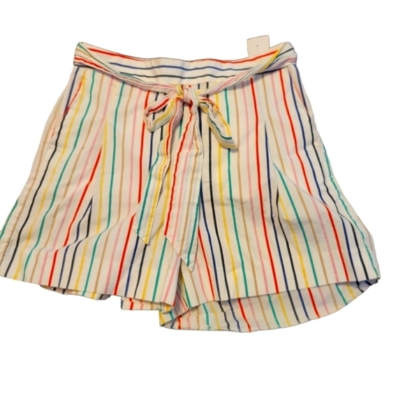 J. CREW size 4 summer stripes belted - Picture 1 of 10